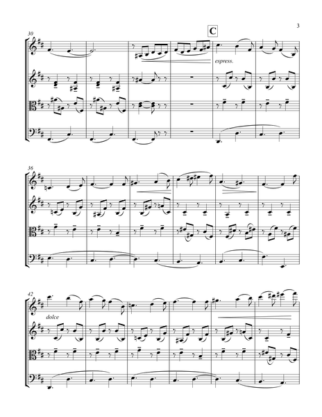 Gabriel Fauré: Berceuse, Op. 16 – Arrangement for String Quartet by Peter Breiner (PB112)