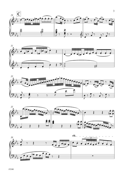 Wolfgang Amadeus Mozart: Excerpt from the 2nd movt. (Larghetto) of String Quartet KV 589 (arranged for piano by Peter Breiner) (PB218)