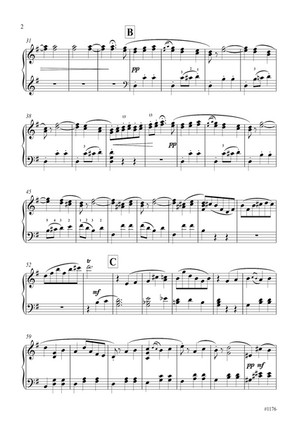 Pyotr Ilyich Tchaikovsky: Valse, 2nd movt. of Serenade op 48 (arranged for piano by Peter Breiner) (PB192)