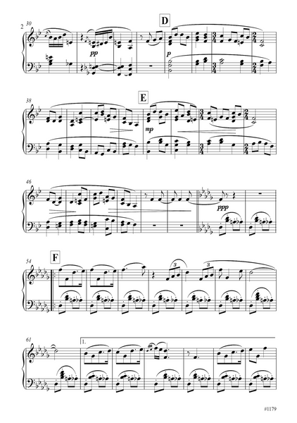 Pyotr Ilyich Tchaikovsky: Andante Cantabile from String Quartet Op.11 (arranged for piano by Peter Breiner) (PB189)