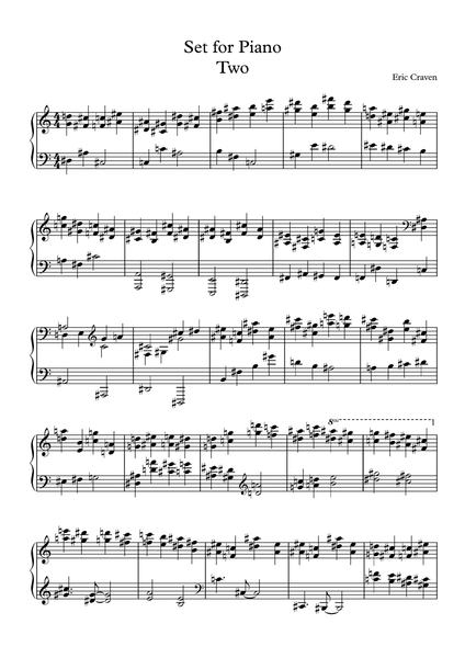 Eric Craven: SET for Piano
