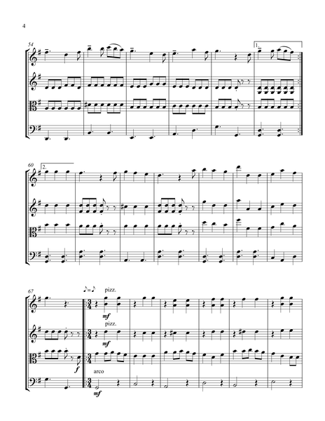 We Wish You a Merry Christmas – Arrangement for String Quartet by Peter Breiner (PB079)