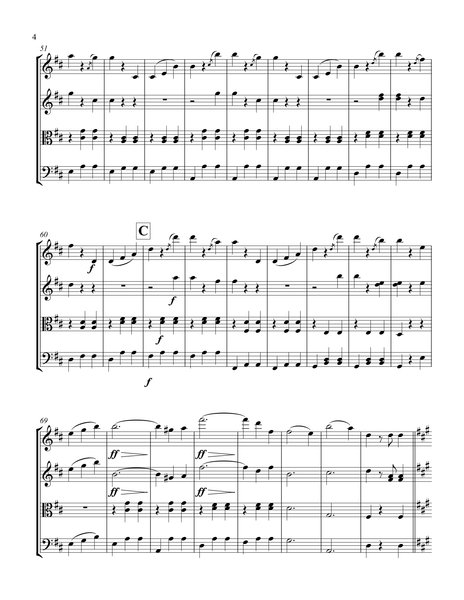 Johann Strauss II: An der Schönen Blauen Donau / Blue Danube Waltz – Arrangement for String Quartet by Peter Breiner (PB099)