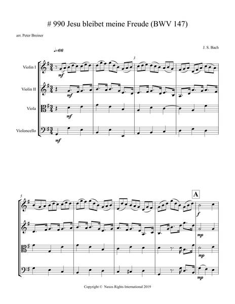 J.S. Bach: Jesu bleibet meine Freude (PB101)