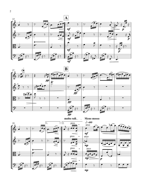 Ludwig van Beethoven: Für Elise, WoO 59 – Arrangement for String Quartet by Peter Breiner (PB102)