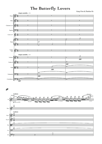 Gang, Chen & Zhanhao, He: The Butterfly Lovers (arr. for String Quintet & Wind Quintet) (AEGC12)