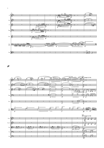 Dvorak, Antomin: Cello Concerto, Op. 104 (arr. for String Quintet & Wind Quintet) (AEGC20)