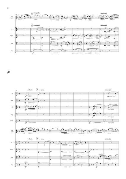 Glazunov, Alexander: Violin Concerto in A major, Op. 82 (arr. for String Quintet & Wind Quintet) (AEGC6)