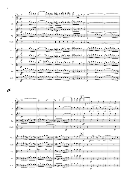 Mendelssohn, Felix: Violin Concerto in E minor, Op. 64 (arr. for String Quintet & Wind Quintet) (AEGC7)