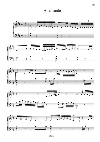 J.S. Bach: Cello Suite No. 6 in D major, BWV 1012 – arranged for piano by Eleonor Bindman (GPC080)