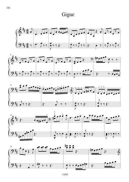 J.S. Bach: Cello Suite No. 6 in D major, BWV 1012 – arranged for piano by Eleonor Bindman (GPC080)