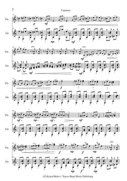 Kemal Belevi: Cypriana – for Violin and Guitar