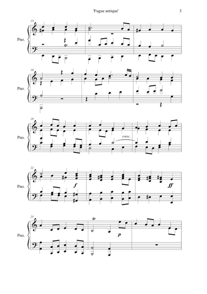 Lars Aksel Bisgaard: Two Fugues for piano