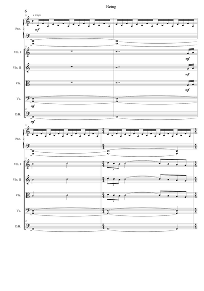 Lars Aksel Bisgaard: Being – for piano and string orchestra