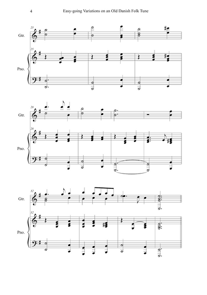 Lars Aksel Bisgaard: Easy-going Variations – for guitar and piano