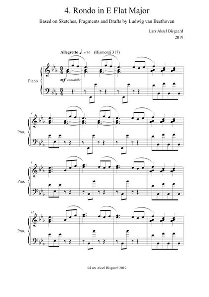 Lars Aksel Bisgaard: Piano Sonata in E-flat major