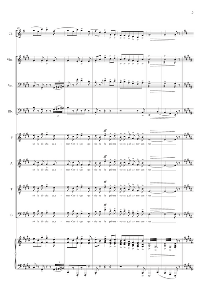 Amadeu Vives: Canción de la juventud (Doña Francisquita) – arranged for voices and ensemble by Santi Escura (NXP116)