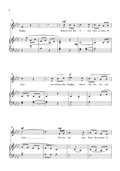 Lydia Kakabadse: Courage - for mezzo soprano or alto and piano