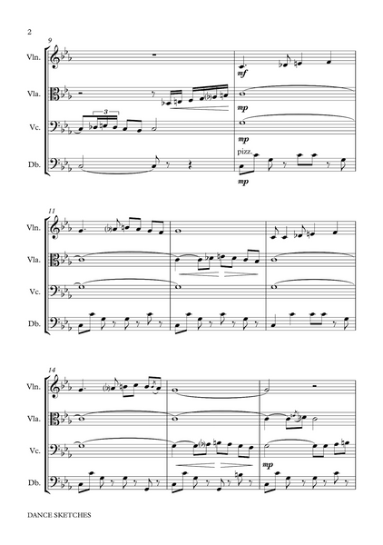 Lydia Kakabadse: Dance Sketches – for string quartet