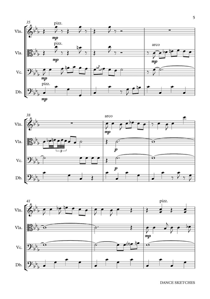 Lydia Kakabadse: Dance Sketches – for string quartet