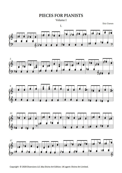 Eric Craven: Pieces for Pianists, vol. 1 (EDN80020)