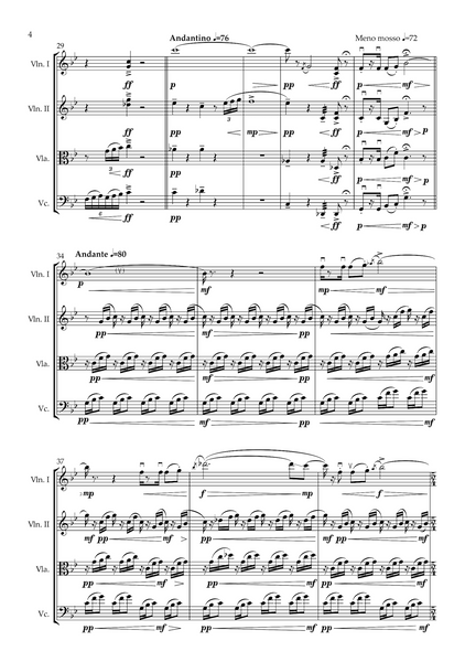 Philip Henderson: PORTRAIT – the Brontë Quartet – String Quartet No. 2 (EDN80028)