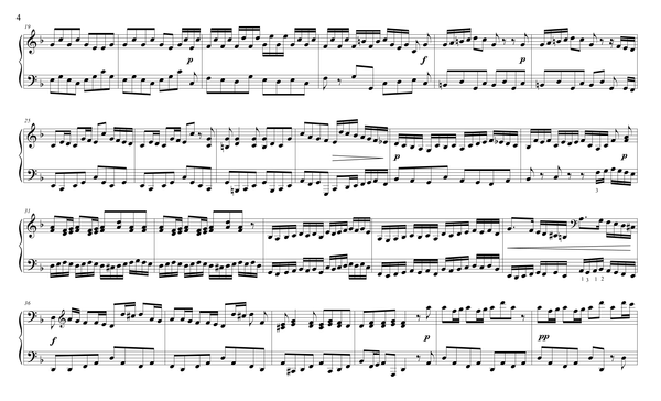 J.S. Bach: Brandenburg Concerto No. 2, BWV 1047 – arranged for piano duet by Eleonor Bindman (GPC039)