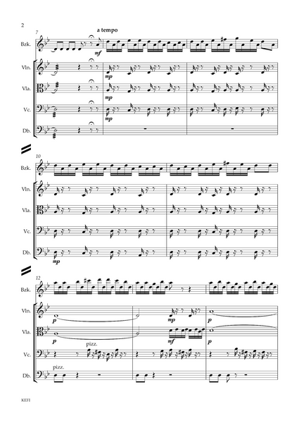 Lydia Kakabadse: Kefi – for Greek bouzouki, violin, cello and double bass