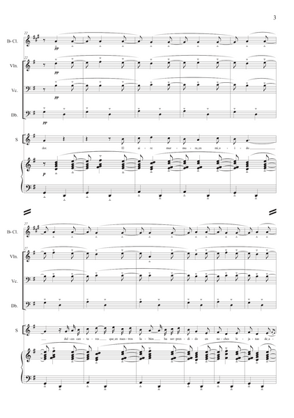 Josep Serrano: Canción de Marinela (La canción del olvido) – arranged for voices and ensemble by Santi Escura (NXP121)