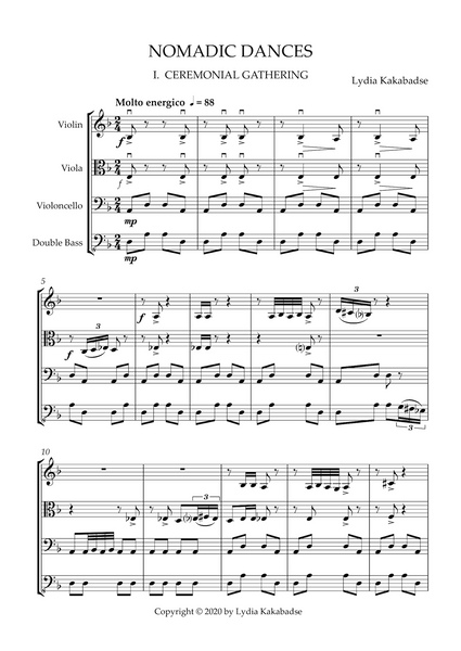 Lydia Kakabadse: Nomadic Dances – for "alternative" string quartet