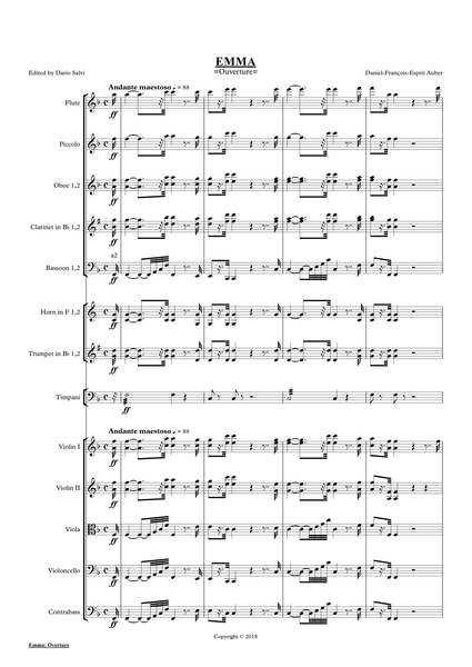 Daniel François Esprit Auber: Emma - Overture (NXP035)