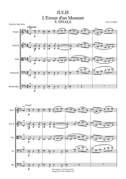 Daniel François Esprit Auber: Julie - Finale (NXP055)
