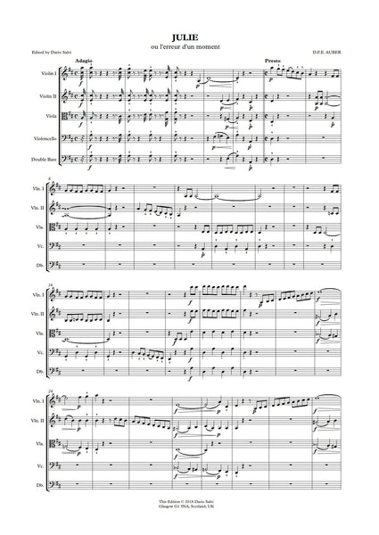 Daniel François Esprit Auber: Julie - Overture (NXP056)