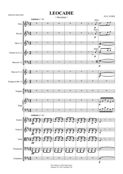 Daniel François Esprit Auber:  Leocadie - Overture (NXP061)