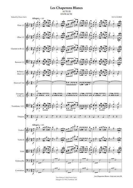Daniel François Esprit Auber: Les Chaperons Blancs – Act III: Entr'acte (NXP142)