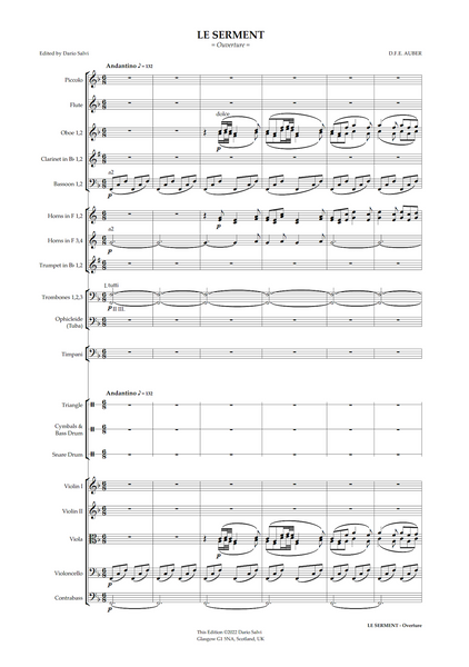 Daniel François Esprit Auber: Le Serment, ou Les Faux Monnayeurs – Overture (NXP147)