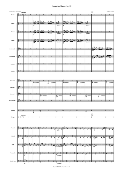 Johannes Brahms: Hungarian Dances No. 11 – arranged by Peter Breiner (PB012)