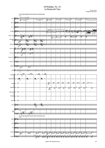 Claude Debussy: 24 Préludes, No. 15: La Puerta del Vino – arranged by Peter Breiner (PB032)