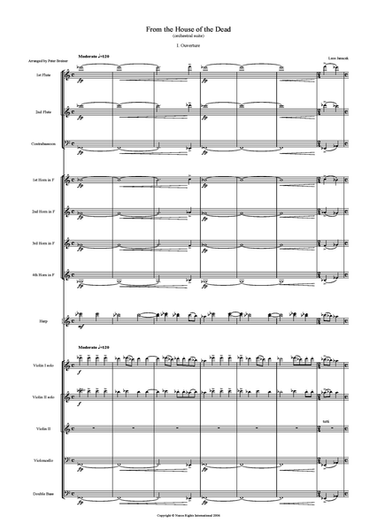 Leos Janacek: From The House of the Dead Suite – arranged by Peter Breiner (PB045)