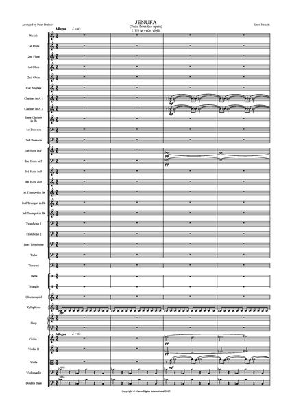 Leos Janacek: Jenůfa Suite – arranged by Peter Breiner (PB046)