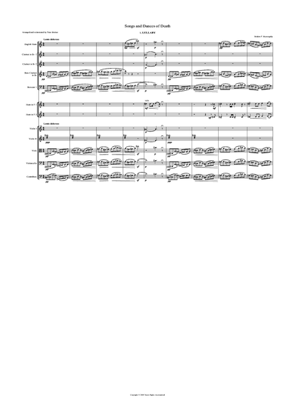 Modest Mussorgsky: Songs and Dances of Death – arranged by Peter Breiner (PB053)