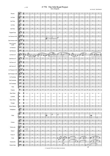 Peter Breiner: Songs and Dances from the Silk Road: Sa Li Hong Ba (PB060)