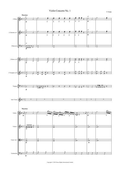 Pierre, Rode: Violin Concerto No.1 in D Minor, Op.3 (Rode001)