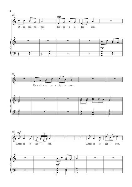 Lydia Kakabadse: Sancte Ioseph - for mezzo soprano and piano