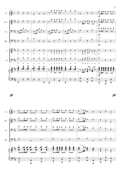 Tomás Bretón: Seguidillas (La Verbena de la Paloma) – arranged for voices and ensemble by Santi Escura (NXP123)