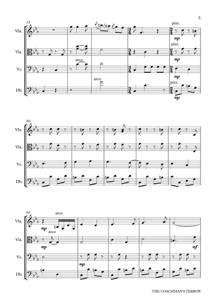 Lydia Kakabadse: The Coachman's Terror – for string quartet