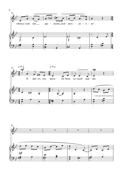 Lydia Kakabadse: The Ruined Maid - for mezzo soprano or alto and piano