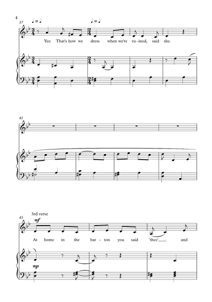 Lydia Kakabadse: The Ruined Maid - for mezzo soprano or alto and piano