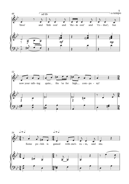 Lydia Kakabadse: The Ruined Maid - for mezzo soprano or alto and piano