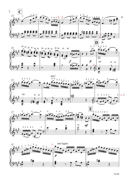 Wolfgang Amadeus Mozart: Excerpt from the 3rd movt. (Rondeau: Tempo di Menuetto) of Violin Concerto KV 219 (arranged for piano by Peter Breiner) (PB227)